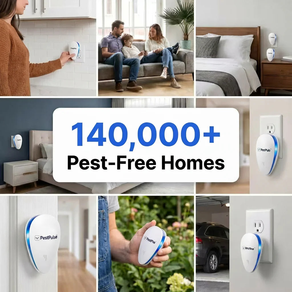 PestPulse™ Ultrasonic Pest Repeller - Roaches & 14 other pests